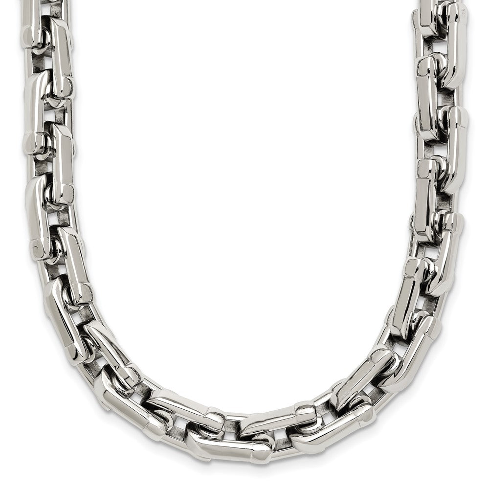 Chisel Stainless Steel Polished Link Necklace