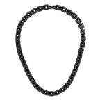 Chisel Stainless Steel Polished Black IP-plated Link Necklace