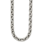 Chisel Stainless Steel Polished Square Link Necklace
