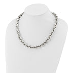 Chisel Stainless Steel Polished Square Link Necklace