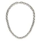 Chisel Stainless Steel Polished Square Link Necklace
