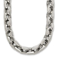 Chisel Stainless Steel Polished Square Link Necklace