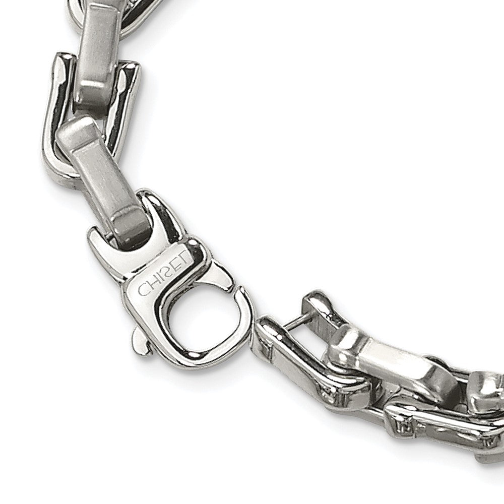 Chisel Stainless Steel Brushed and Polished Necklace