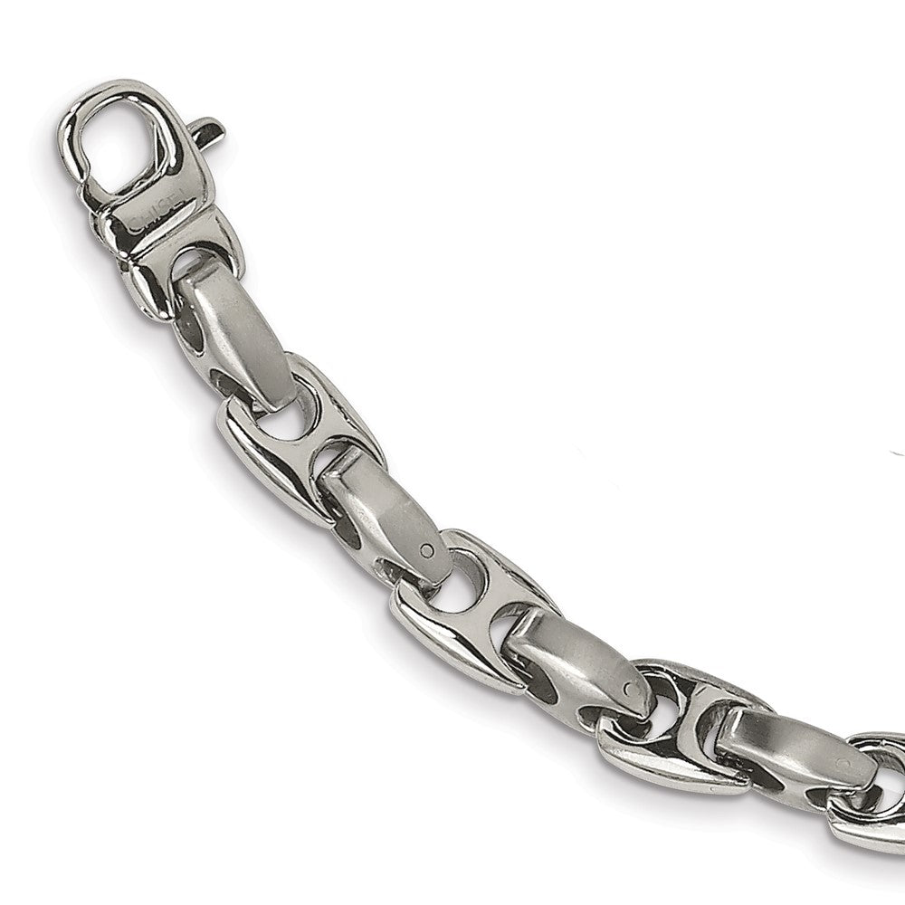 Chisel Stainless Steel Brushed and Polished Necklace