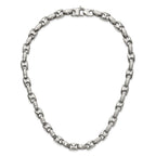 Chisel Stainless Steel Brushed and Polished Necklace