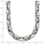 Chisel Stainless Steel Brushed and Polished Necklace