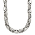 Chisel Stainless Steel Brushed and Polished Necklace