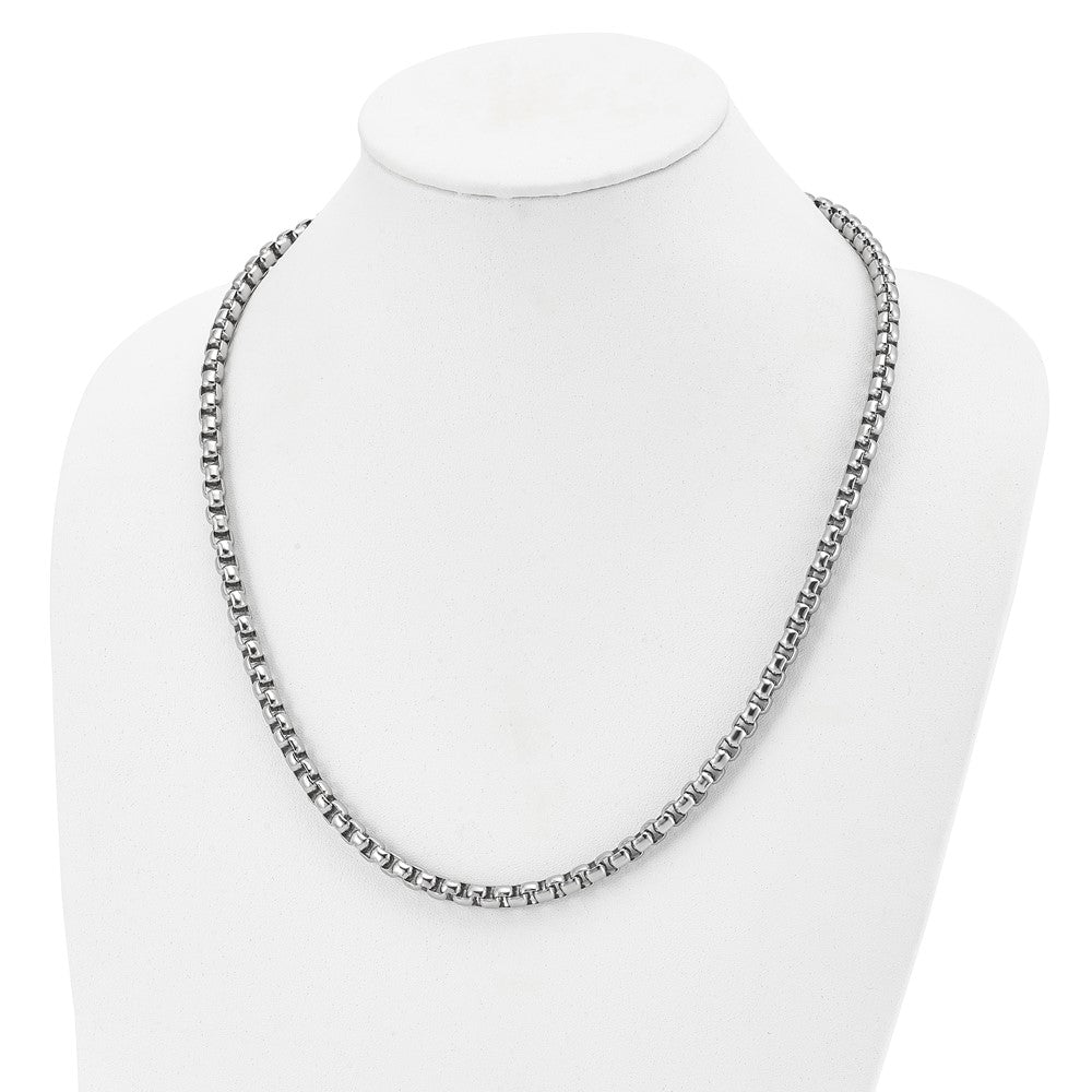 Chisel Stainless Steel Polished Rounded Box Chain