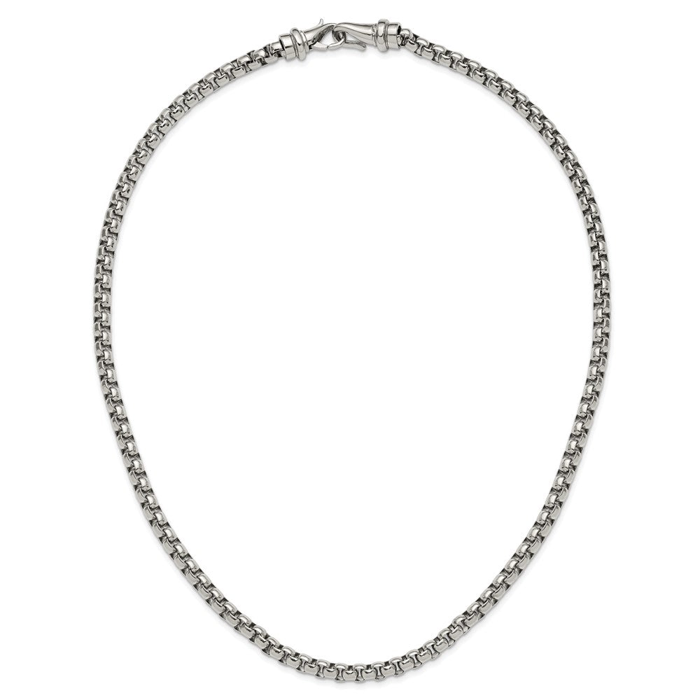 Chisel Stainless Steel Polished Rounded Box Chain