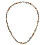 Chisel Stainless Steel Polished Rose IP-plated Necklace