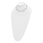 Stainless Steel Polished Two Strand 15.75in w/2in ext Necklace