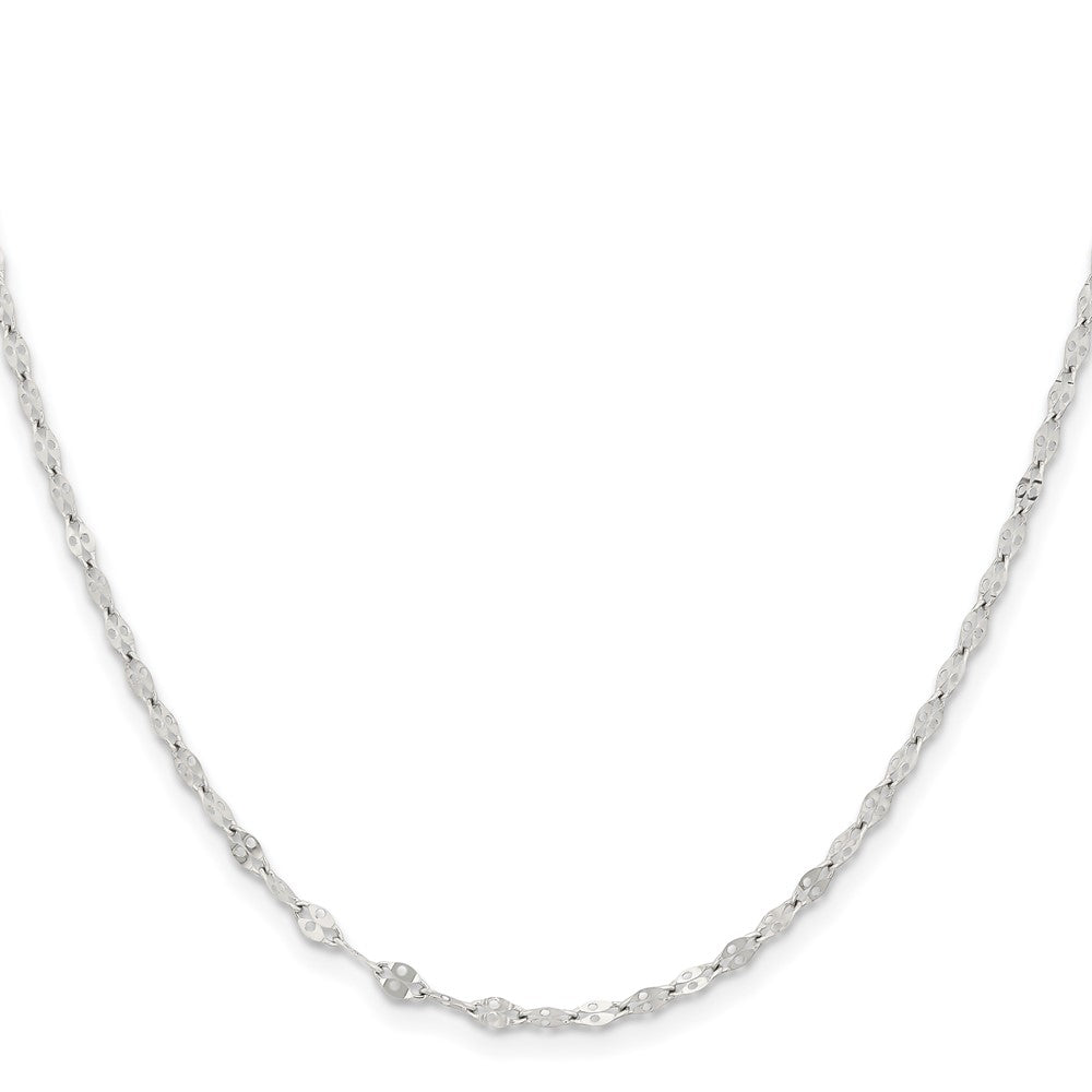 Stainless Steel Polished 2.9mm Fancy Link Chain