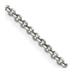 Chisel Stainless Steel Polished 3.2mm Rolo Chain