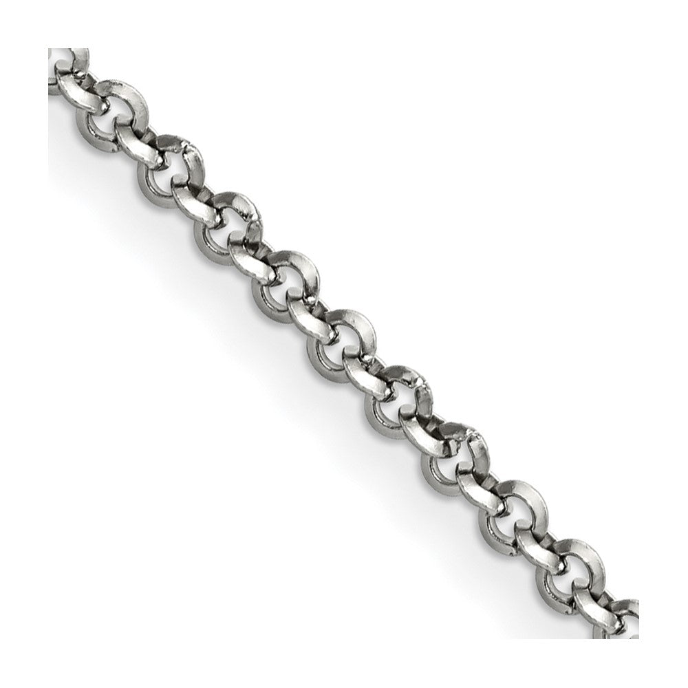 Chisel Stainless Steel Polished 3.2mm Rolo Chain