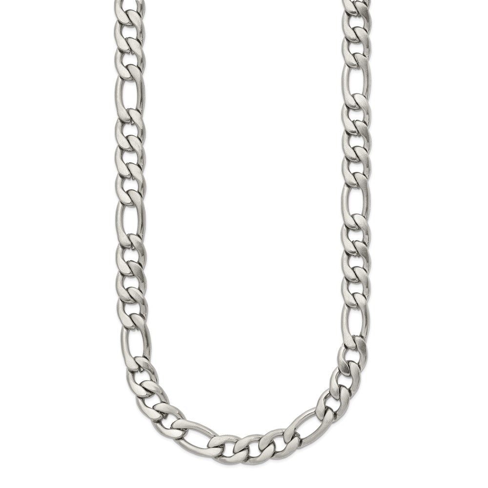 Chisel Stainless Steel Satin 7mm Figaro Chain