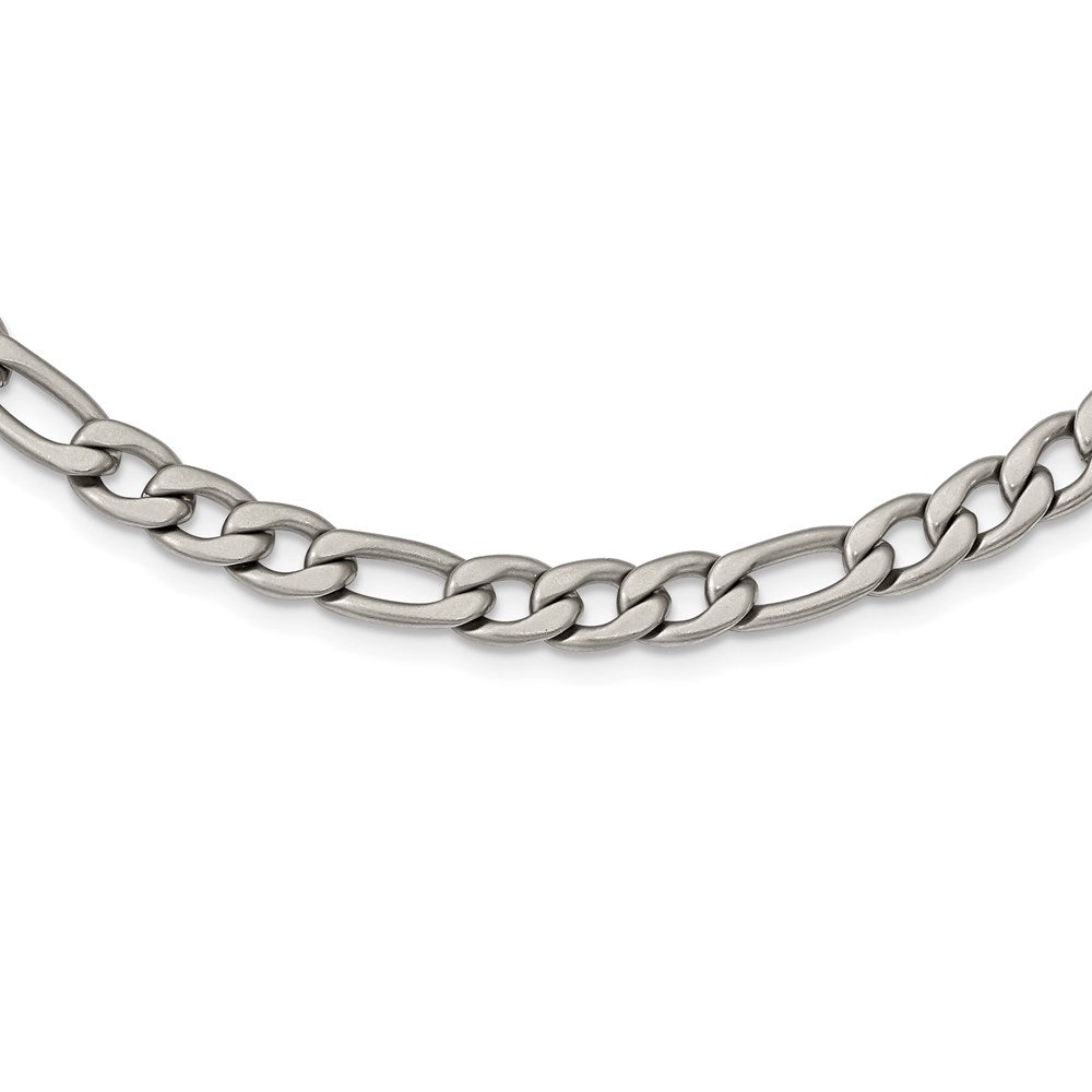 Chisel Stainless Steel Satin 7mm Figaro Chain