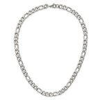 Chisel Stainless Steel Satin 7mm Figaro Chain