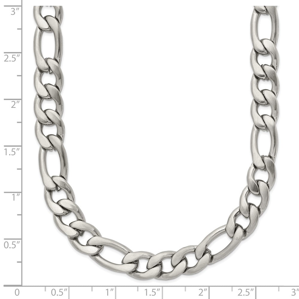 Chisel Stainless Steel Satin 7mm Figaro Chain