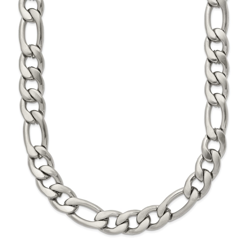 Chisel Stainless Steel Satin 7mm Figaro Chain