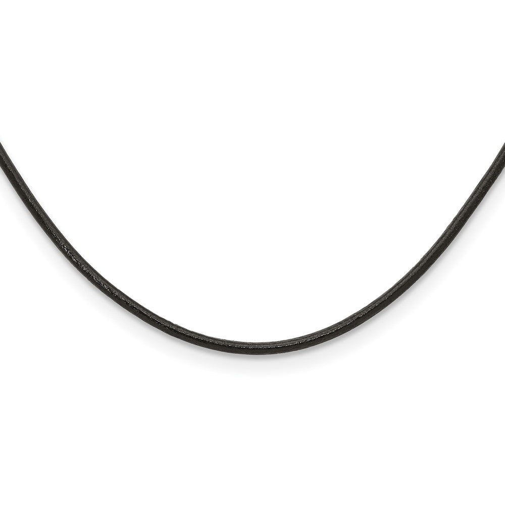 Chisel 3mm Genuine Leather Greece Textured Necklace