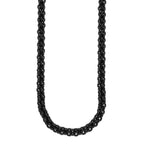 Chisel Stainless Steel Polished Black IP-plated Necklace