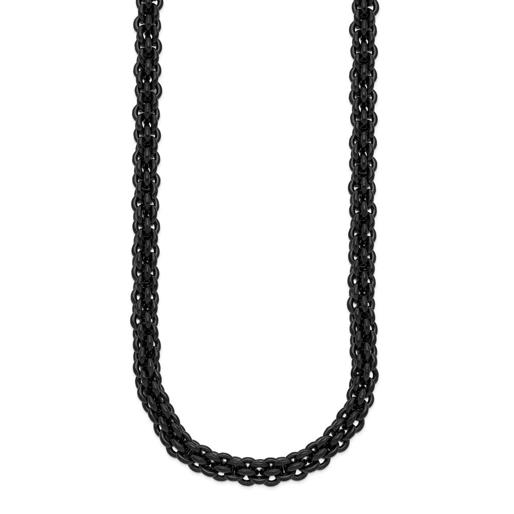 Chisel Stainless Steel Polished Black IP-plated Necklace