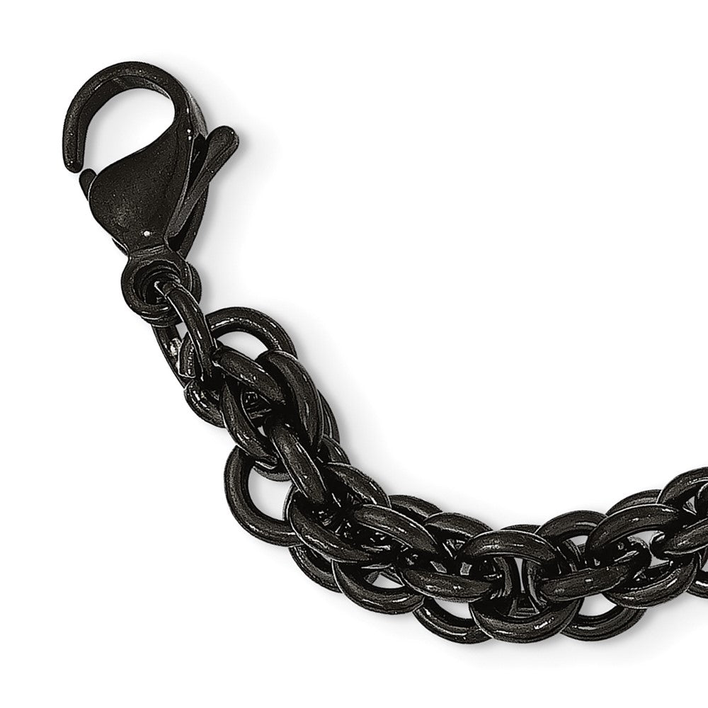 Chisel Stainless Steel Polished Black IP-plated Necklace