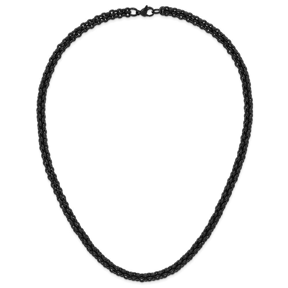 Chisel Stainless Steel Polished Black IP-plated Necklace