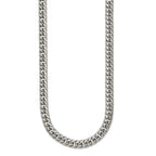 Chisel Stainless Steel Polished Double Curb Chain Necklace