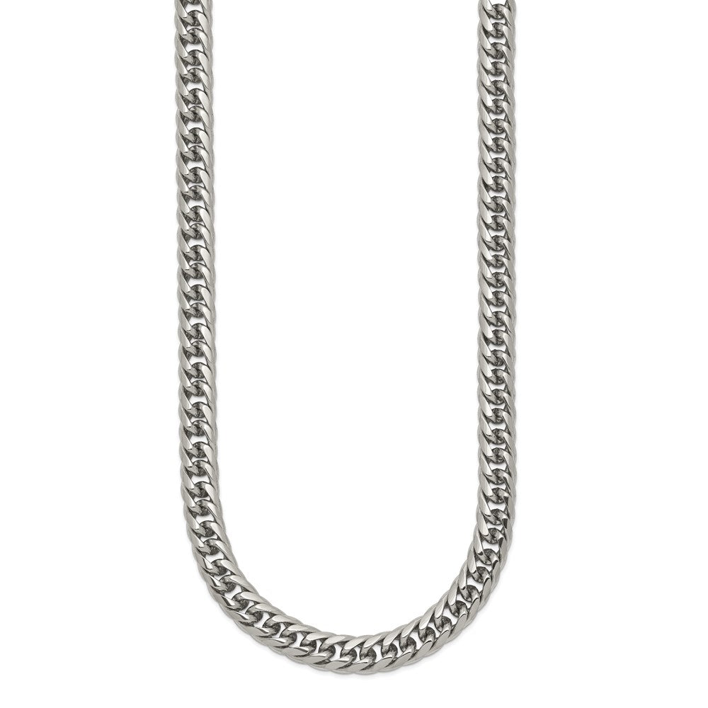 Chisel Stainless Steel Polished Double Curb Chain Necklace