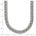 Chisel Stainless Steel Polished Double Curb Chain Necklace