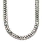 Chisel Stainless Steel Polished Double Curb Chain Necklace