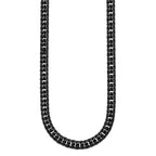 Chisel Stainless Steel Polished Black IP-plated Double Curb Chain Necklace