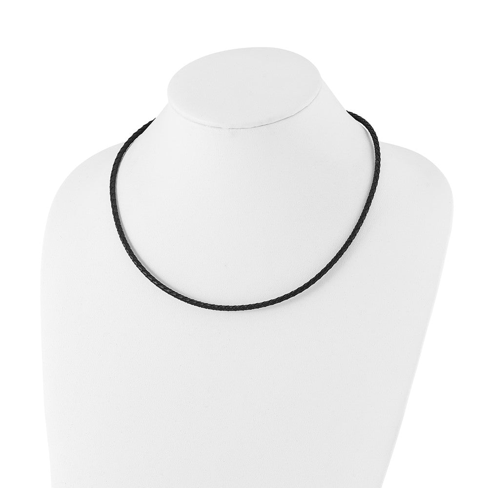 Chisel 3mm Genuine Leather Weave Necklace