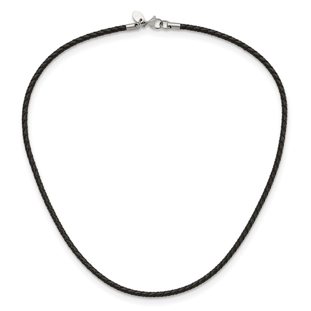 Chisel 3mm Genuine Leather Weave Necklace
