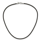 Chisel 3mm Genuine Leather Weave Necklace