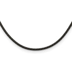 Chisel 3mm Genuine Leather Weave Necklace