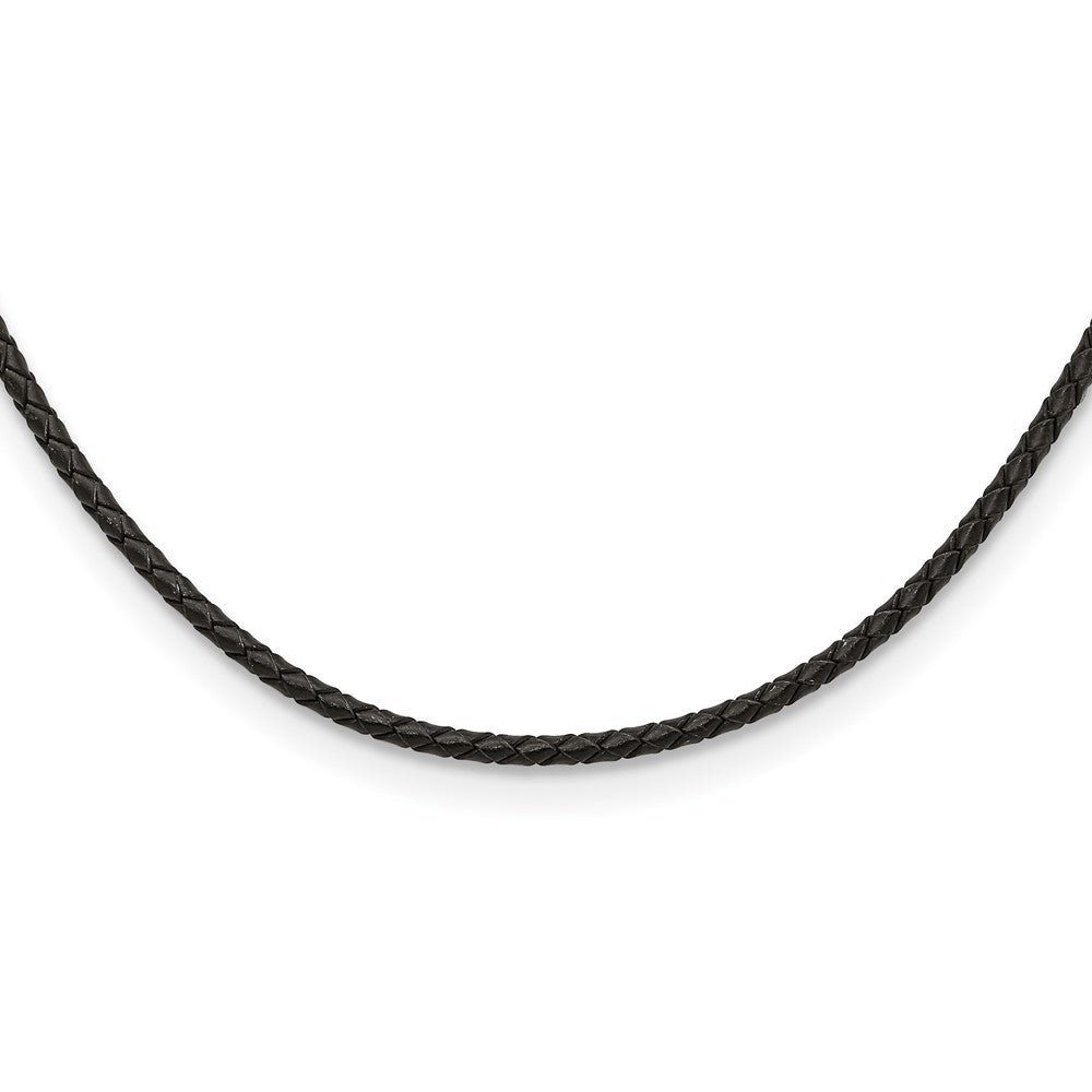 Chisel 3mm Genuine Leather Weave Necklace
