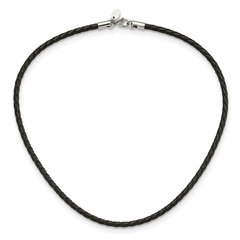 Chisel 4mm Genuine Leather Weave Necklace
