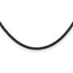 Chisel 4mm Genuine Leather Weave Necklace