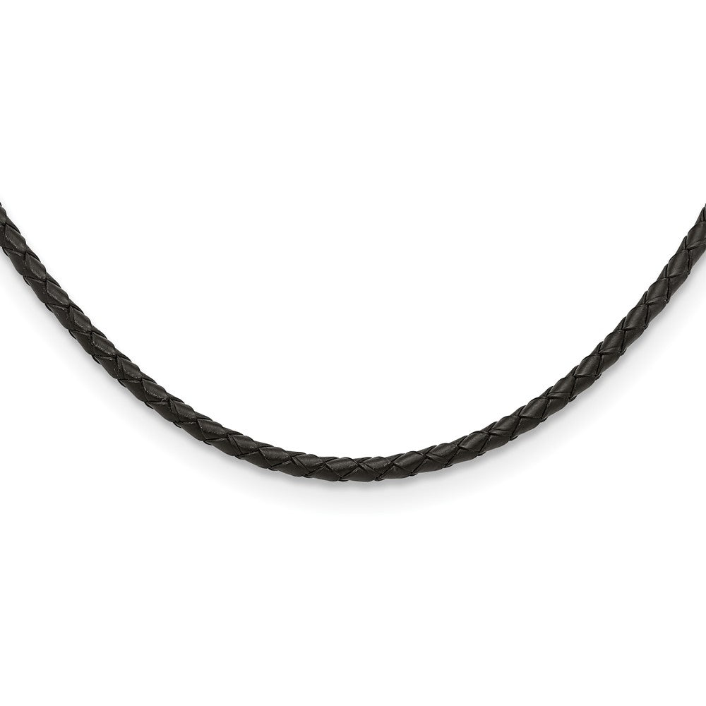 Chisel 4mm Genuine Leather Weave Necklace