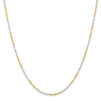 Chisel Two-tone Brass 1.2mm Fancy Chain
