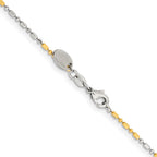 Chisel Two-tone Brass 1.2mm Fancy Chain