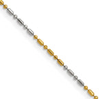 Chisel Two-tone Brass 1.2mm Fancy Chain