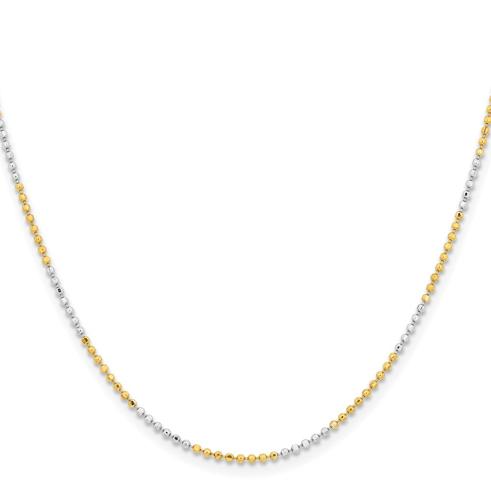Chisel Two-tone Brass 1.5mm Ball Chain