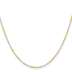 Chisel Two-tone Brass 1.5mm Ball Chain
