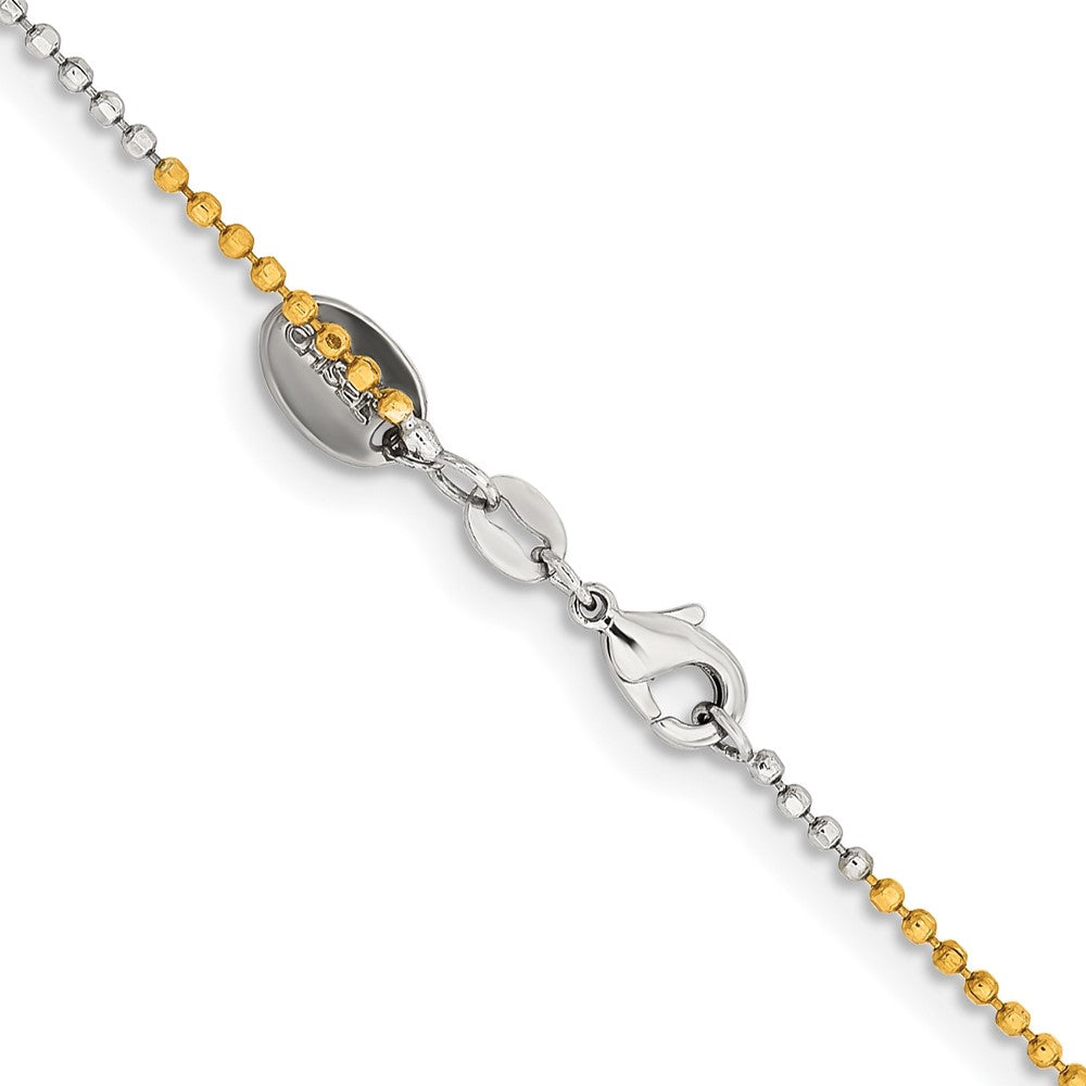 Chisel Two-tone Brass 1.5mm Ball Chain