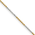 Chisel Two-tone Brass 1.5mm Ball Chain