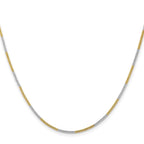 Chisel Two-tone Brass 1.00mm Snake Chain
