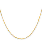 Chisel Gold-tone Brass 1.50mm Plated Ball Chain